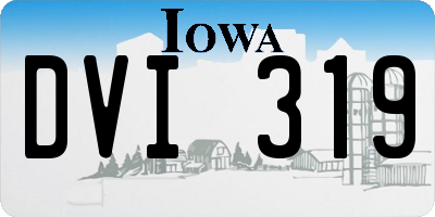 IA license plate DVI319