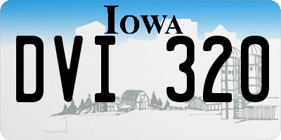 IA license plate DVI320