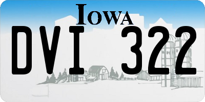 IA license plate DVI322