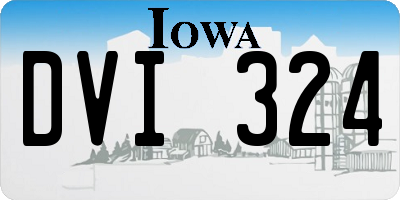 IA license plate DVI324