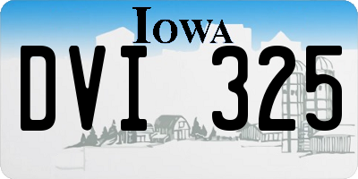 IA license plate DVI325