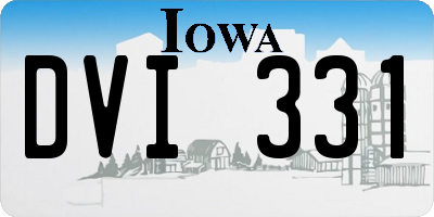 IA license plate DVI331