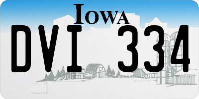 IA license plate DVI334