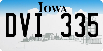 IA license plate DVI335