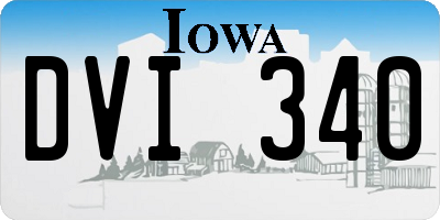 IA license plate DVI340