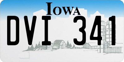 IA license plate DVI341