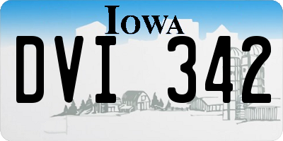 IA license plate DVI342