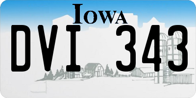 IA license plate DVI343