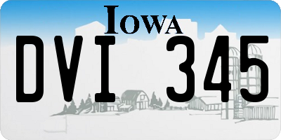IA license plate DVI345