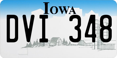 IA license plate DVI348