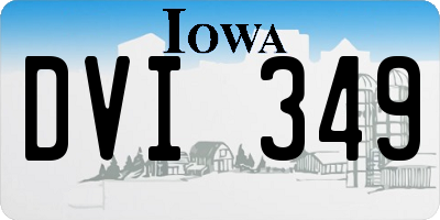 IA license plate DVI349