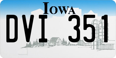 IA license plate DVI351