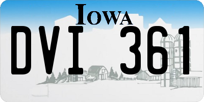 IA license plate DVI361