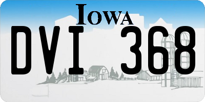IA license plate DVI368