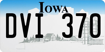IA license plate DVI370