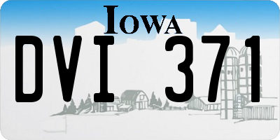 IA license plate DVI371