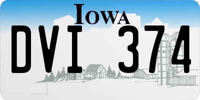 IA license plate DVI374