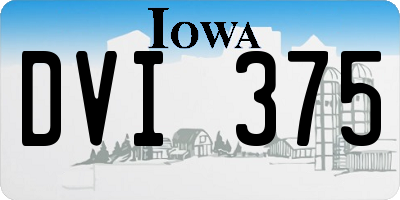 IA license plate DVI375