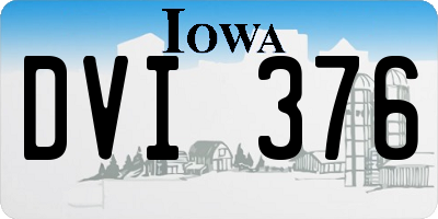 IA license plate DVI376