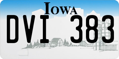 IA license plate DVI383