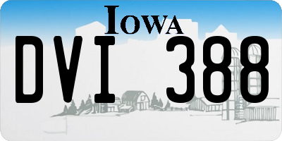 IA license plate DVI388