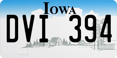 IA license plate DVI394