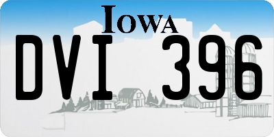IA license plate DVI396