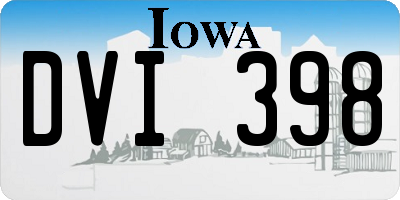 IA license plate DVI398