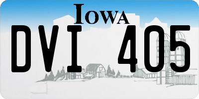 IA license plate DVI405
