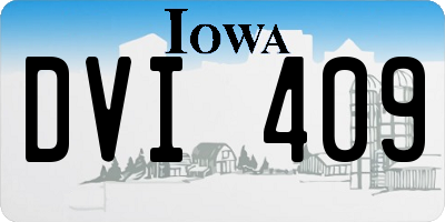 IA license plate DVI409