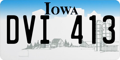 IA license plate DVI413