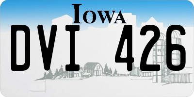 IA license plate DVI426