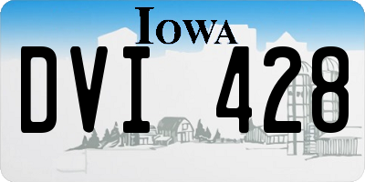 IA license plate DVI428