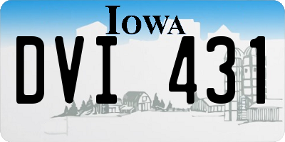 IA license plate DVI431