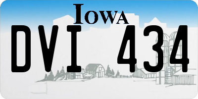 IA license plate DVI434