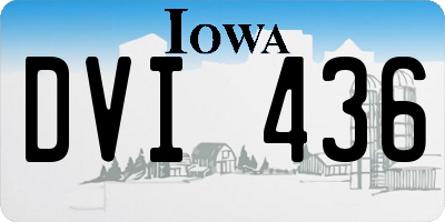 IA license plate DVI436