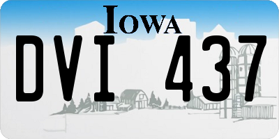 IA license plate DVI437
