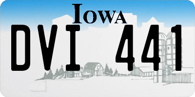 IA license plate DVI441