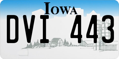 IA license plate DVI443