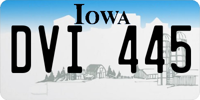 IA license plate DVI445