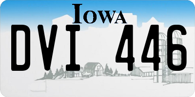IA license plate DVI446