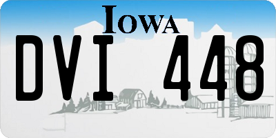 IA license plate DVI448