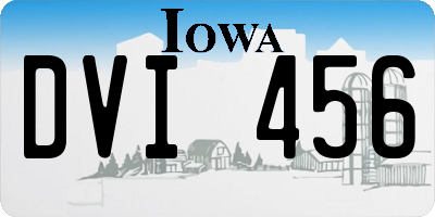 IA license plate DVI456