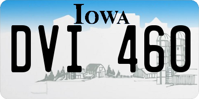 IA license plate DVI460