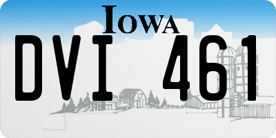 IA license plate DVI461