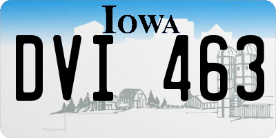 IA license plate DVI463
