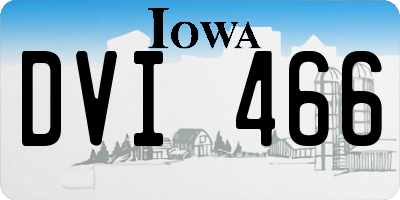 IA license plate DVI466