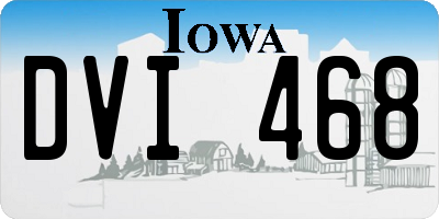 IA license plate DVI468