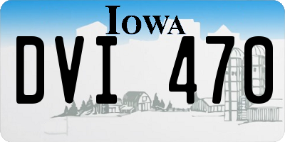 IA license plate DVI470