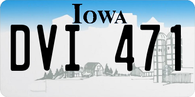 IA license plate DVI471